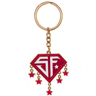 LLAVERO WONDER METAL - SF SUPER GIRL ESCUDO