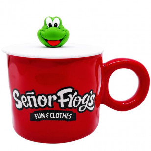 TAZA CON TAPA 350 ML - SF CARA 3D