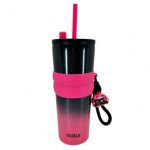 VASO CON CHARMS 720 ML - MK PINK STEEL
